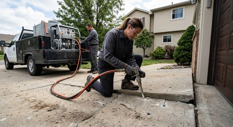 Driveway Slab Lifting in San Antonio, TX