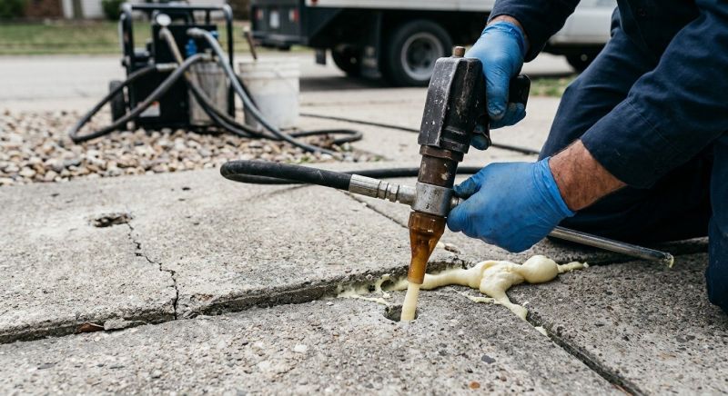 Driveway Slab Lifting in Des Moines, IA