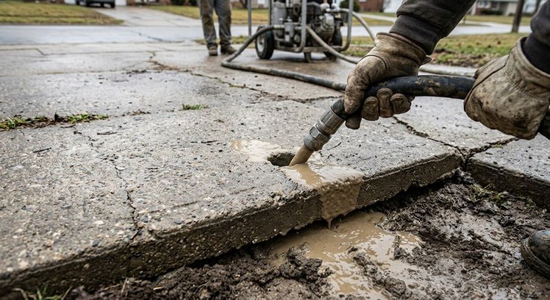 Driveway Slab Lifting in West Des Moines, IA