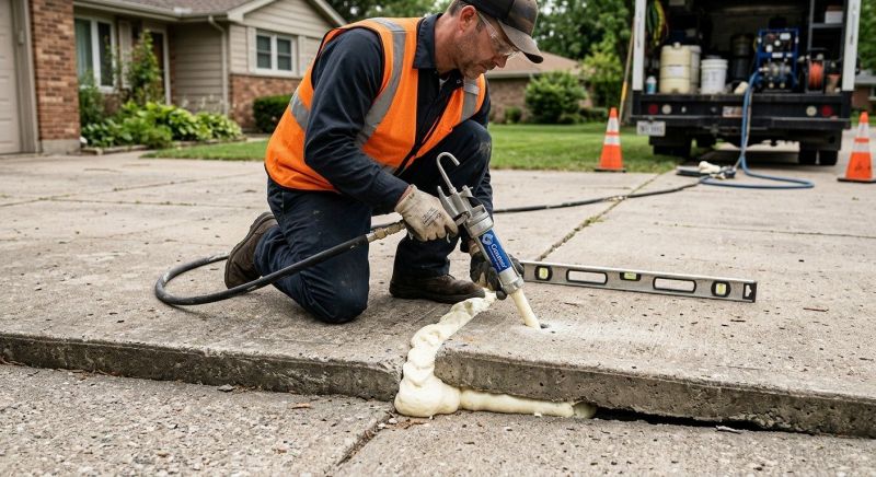 Sunken Driveway Lifting in Denver, CO
