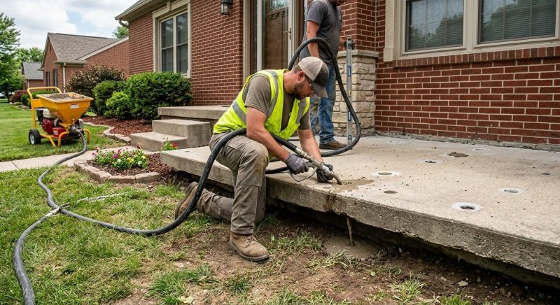 Sunken Sidewalk Repair in West Des Moines, IA